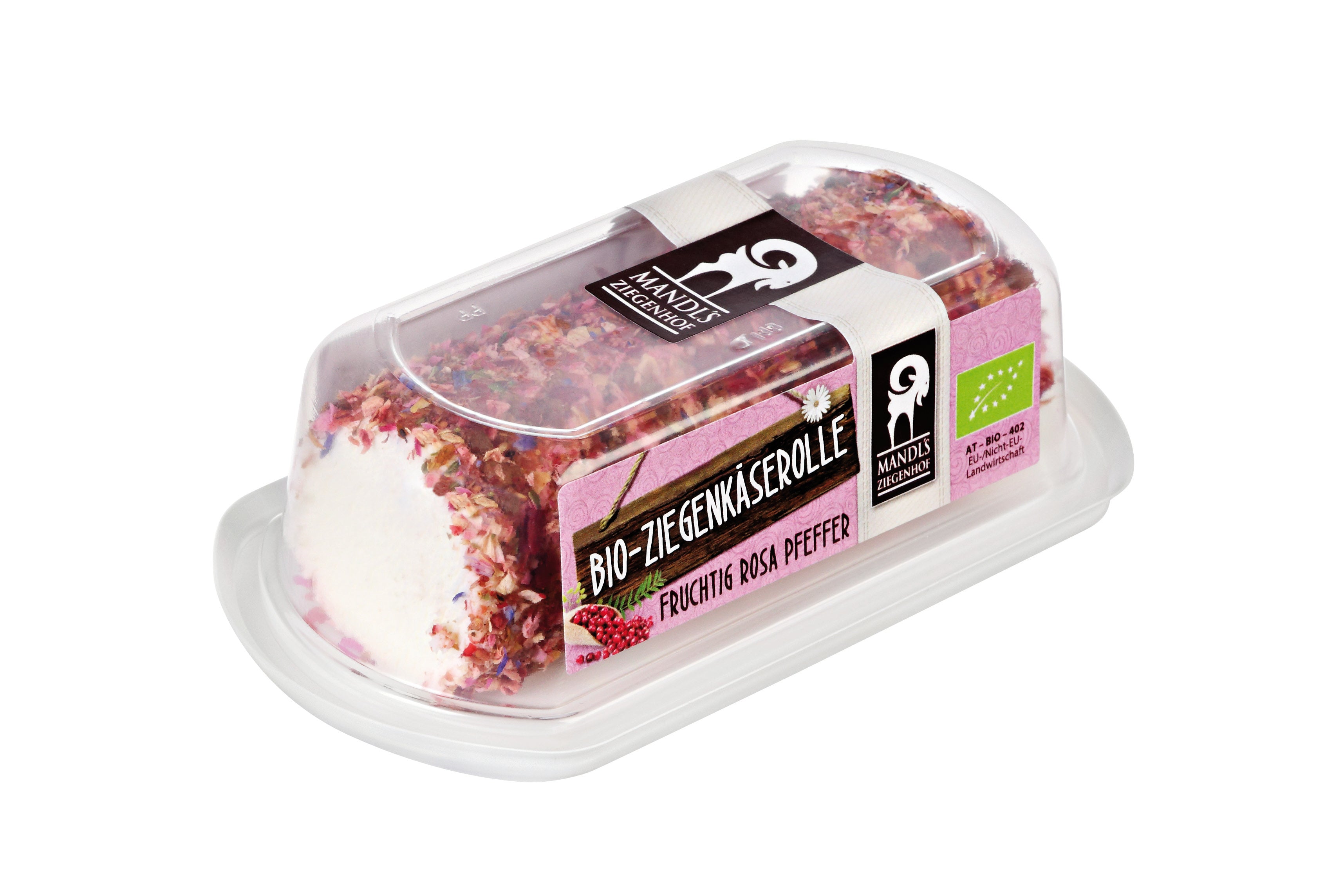 Bio- Ziegenkäseröllchen Fruchtig Roser Pfeffer 100g