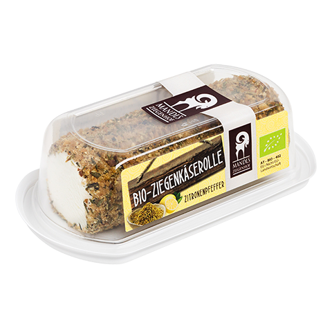 Bio- Ziegenkäseröllchen  Zitronenpfeffer 100g